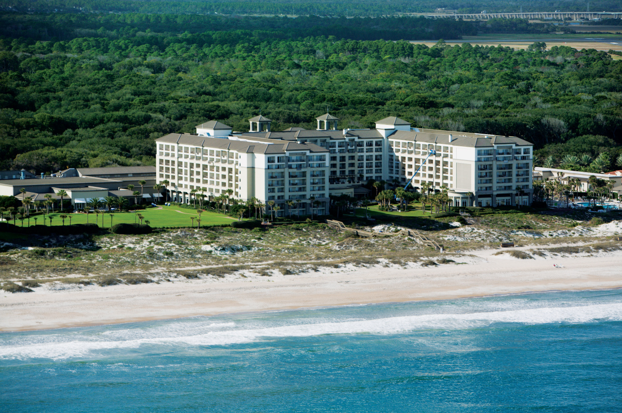 Aerial of property and ocean