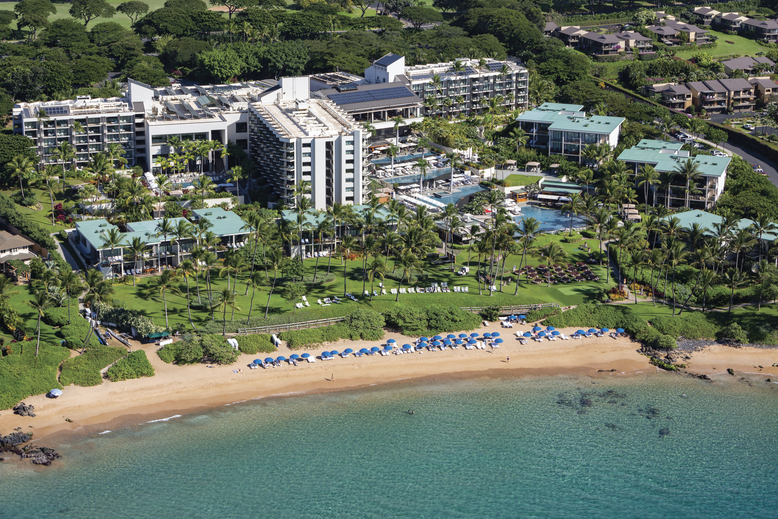 Aerial view of property