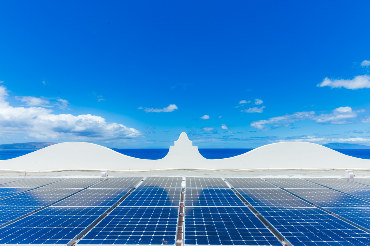 Rooftop photovoltaic solar panels